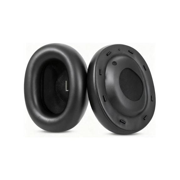 Cuscinetti auricolari di ricambio per JBL Tour One M3, Memory foam and PU leather, Black, 1 paio
