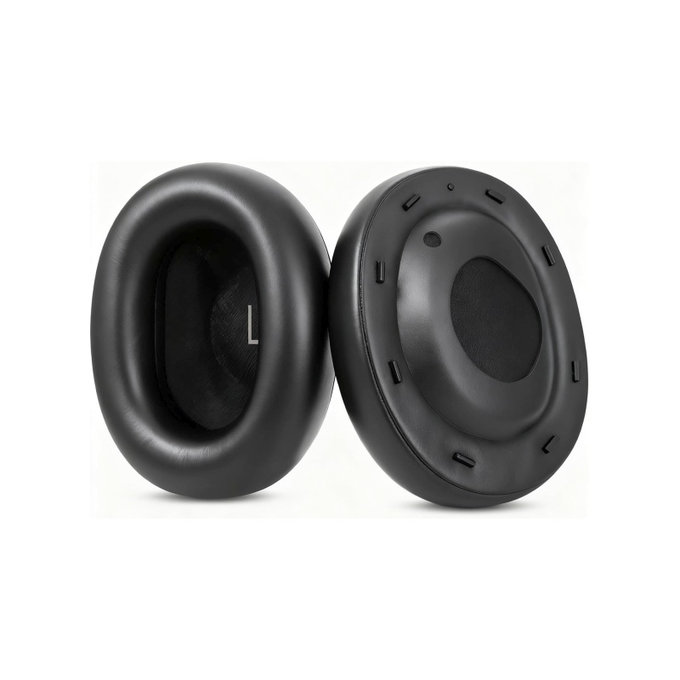 Cuscinetti auricolari di ricambio per JBL Tour One M3, Memory foam and PU leather, Black, 1 paio