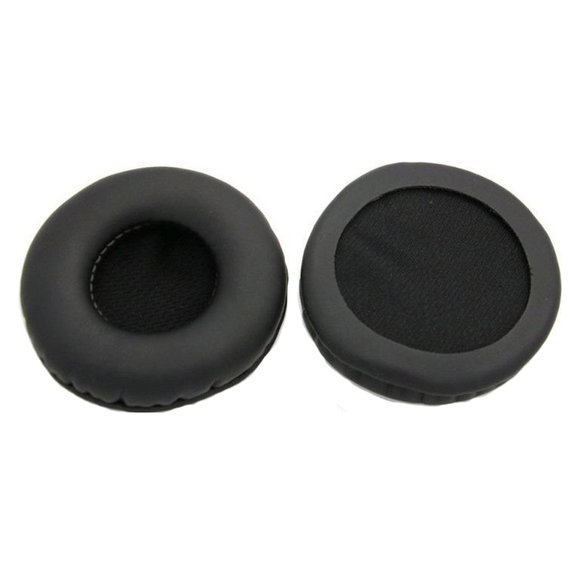Cuscinetti auricolari di ricambio per AKG K518, K518DJ, K81, K518LE, Memory foam and PU leather, Black, 1 paio