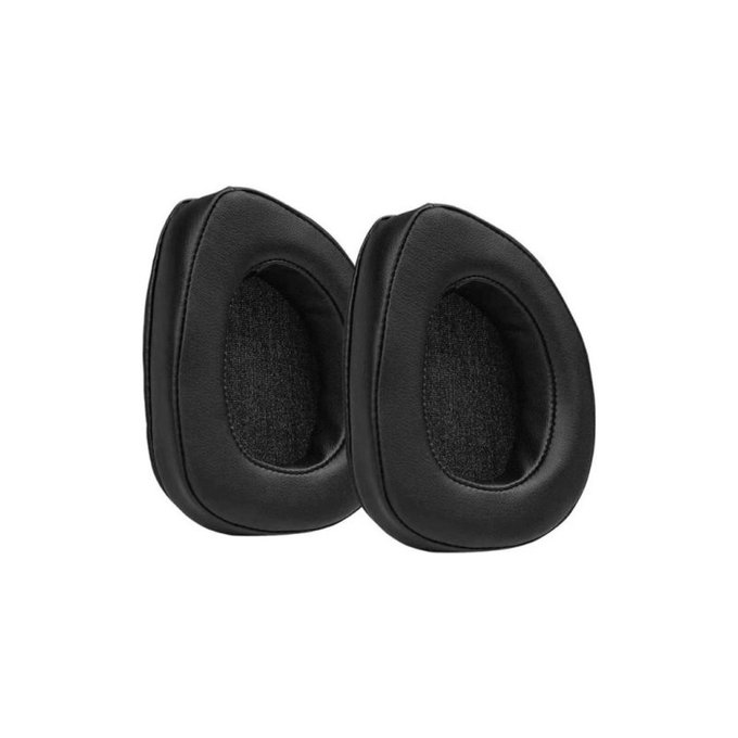 Cuscinetti auricolari di ricambio per Asus ROG Delta, Delta S, Memory foam and PU leather, Black, 1 paio