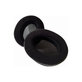 Cuscinetti auricolari di ricambio per Audio Technica ATH-M50X, M50XBT, M40X, MSR7, Memory foam and PU leather + Suede, Black, 1 paio