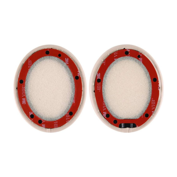 Cuscinetti auricolari di ricambio per Beats Studio 2.0 e 3.0, Memory foam and PU leather, Beige, 1 paio