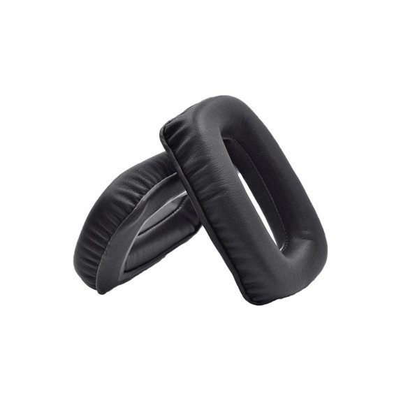 Cuscinetti auricolari di ricambio per Beyerdynamic DT 100, DT 150, DT 190, Memory foam and PU leather, Black, 1 paio