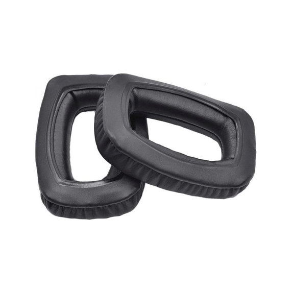 Cuscinetti auricolari di ricambio per Beyerdynamic DT 100, DT 150, DT 190, Memory foam and PU leather, Black, 1 paio
