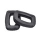 Cuscinetti auricolari di ricambio per Beyerdynamic DT 100, DT 150, DT 190, Memory foam and PU leather, Black, 1 paio