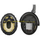 Cuscinetti auricolari di ricambio per Bose QuietComfort 3, OE/ON-EAR e OE1, Memory foam and PU leather, Black, 1 paio