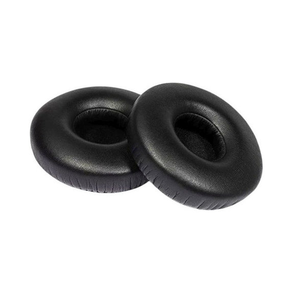 Cuscinetti auricolari di ricambio per Jabra Revo, Memory foam and PU leather, Black, 1 paio