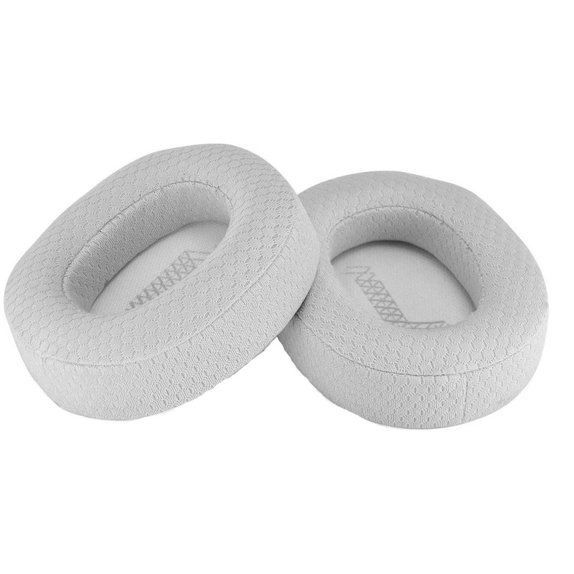 Cuscinetti auricolari di ricambio per JBL Live 650BTNC, 660NC, E65BTNC, Duet NC, Memory foam and Textile, Grey, 1 paio