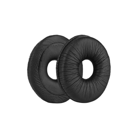 Cuscinetti auricolari di ricambio per Panasonic Technics RP-DJ1200, RP-DJ1205, RP-DJ1210, Memory foam and PU leather, Black, 1 paio