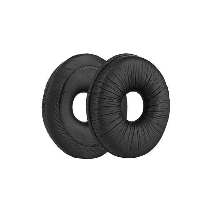Cuscinetti auricolari di ricambio per Panasonic Technics RP-DJ1200, RP-DJ1205, RP-DJ1210, Memory foam and PU leather, Black, 1 paio