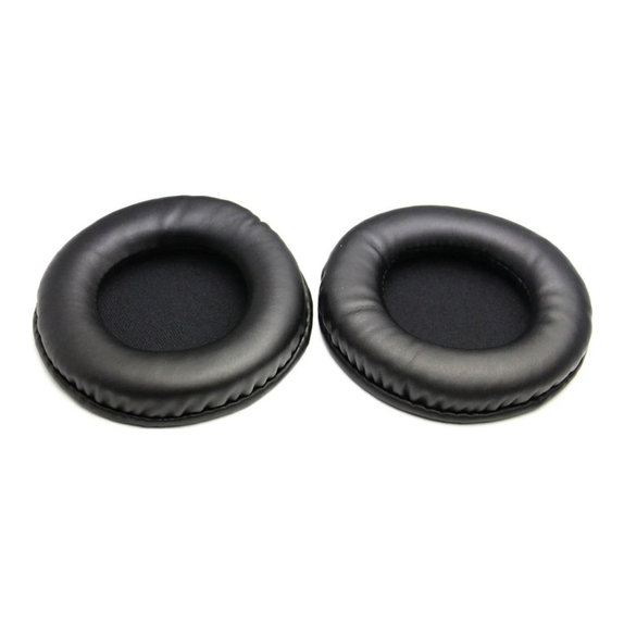 Cuscinetti auricolari di ricambio per Philips SHM1900, SHP1900, Memory foam and PU leather, Black, 1 paio
