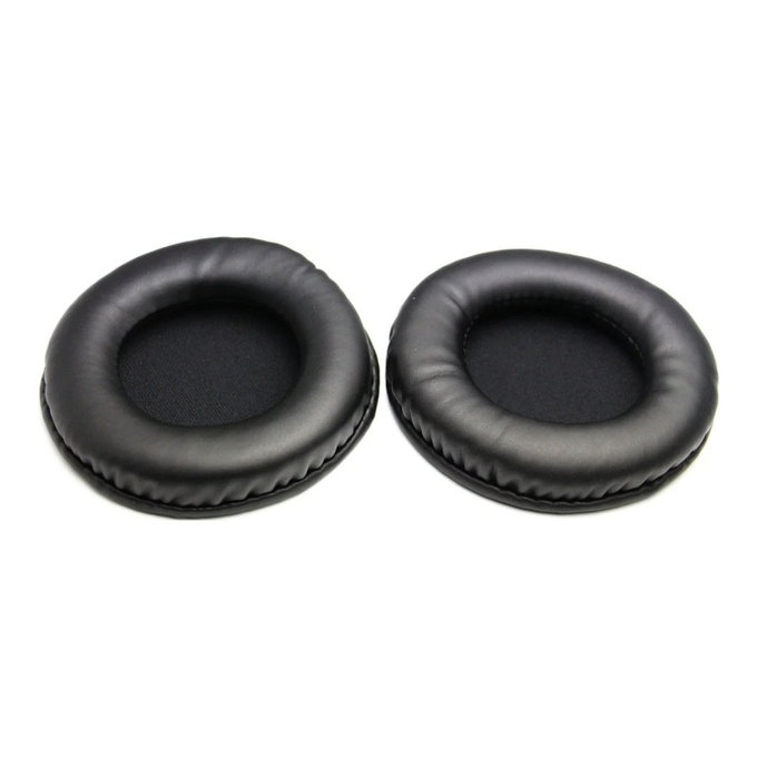 Cuscinetti auricolari di ricambio per Philips SHM1900, SHP1900, Memory foam and PU leather, Black, 1 paio