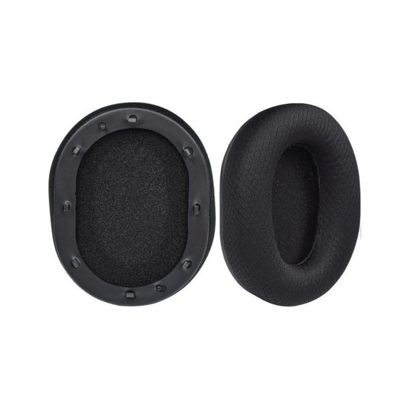 Cuscinetti auricolari di ricambio per Razer Blackshark V2, V2X, V2 Pro, V2 SE, Memory foam and Textile, Black, 1 paio