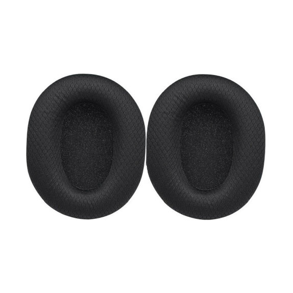 Cuscinetti auricolari di ricambio per Razer Blackshark V2, V2X, V2 Pro, V2 SE, Memory foam and Textile, Black, 1 paio