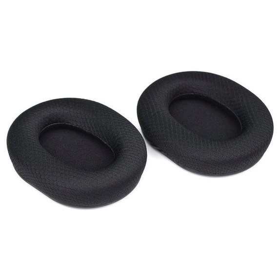 Cuscinetti auricolari di ricambio per Razer Blackshark V2, V2X, V2 Pro, V2 SE, Memory foam and Textile, Black, 1 paio