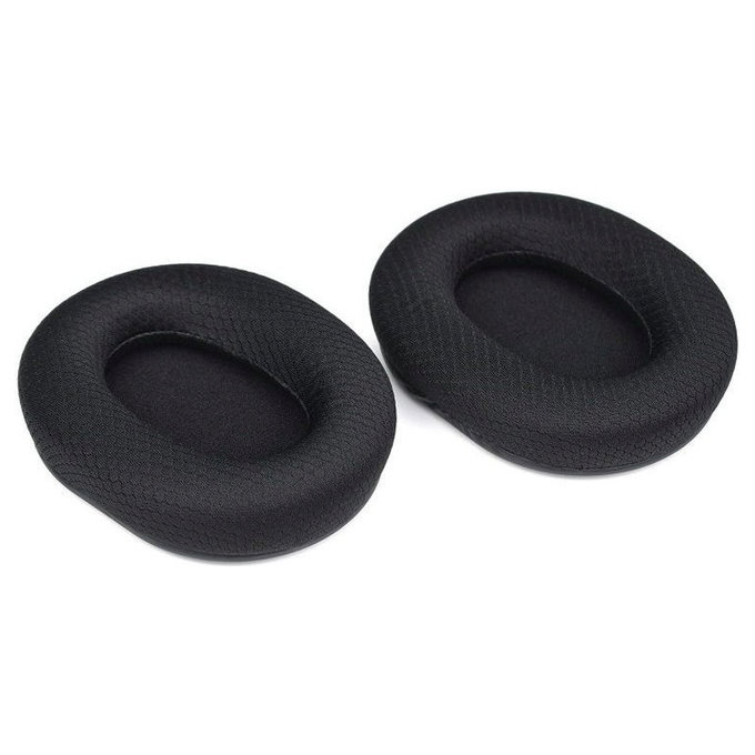 Cuscinetti auricolari di ricambio per Razer Blackshark V2, V2X, V2 Pro, V2 SE, Memory foam and Textile, Black, 1 paio