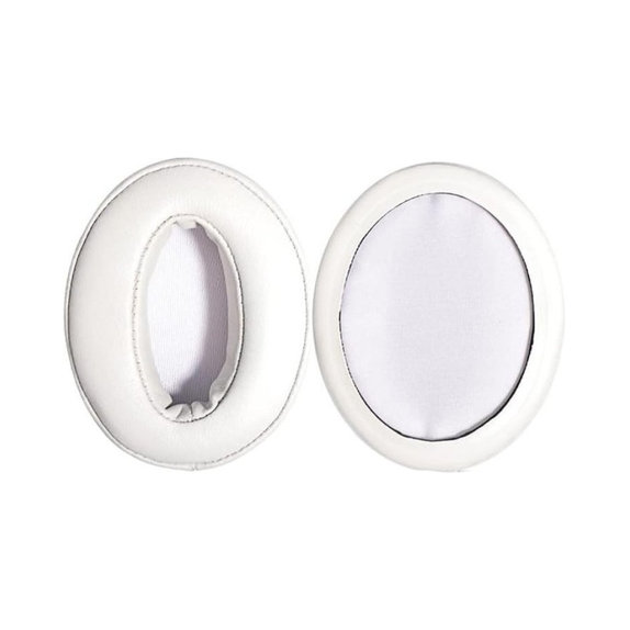 Cuscinetti auricolari di ricambio per Sennheiser HD300, 300BT, 4.50BTNC, Memory foam and PU leather, White, 1 paio