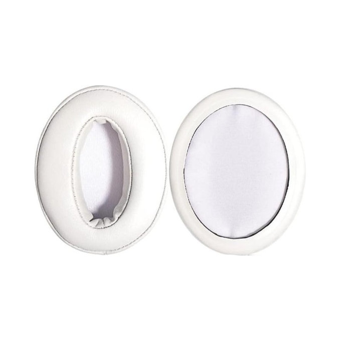 Cuscinetti auricolari di ricambio per Sennheiser HD300, 300BT, 4.50BTNC, Memory foam and PU leather, White, 1 paio
