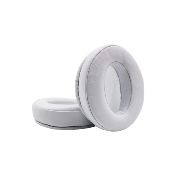 Cuscinetti auricolari di ricambio per Sennheiser HD300, 300BT, 4.50BTNC, Memory foam and PU leather, White, 1 paio