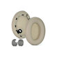 Cuscinetti auricolari di ricambio per Sony WH-1000XM4, Memory foam and PU leather, Beige, 1 paio
