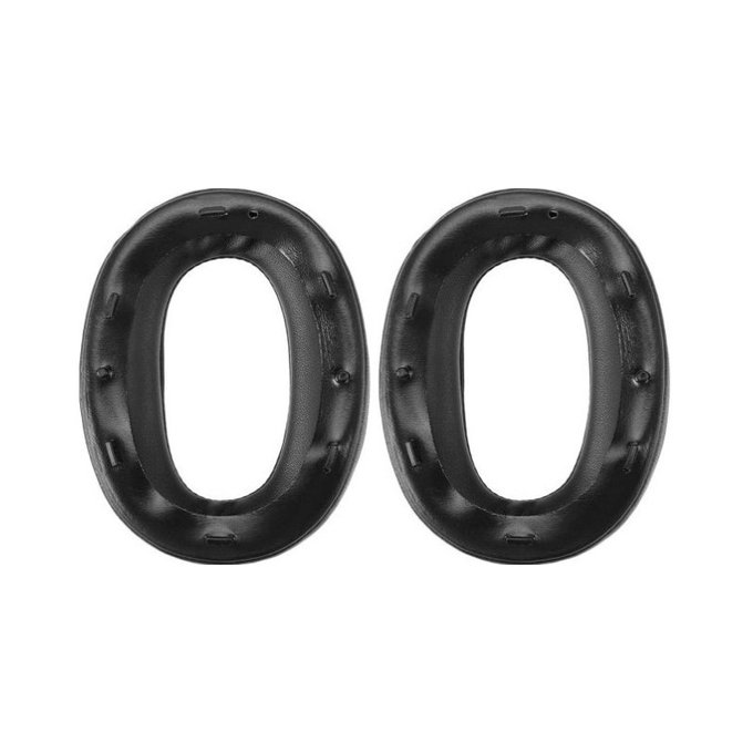 Cuscinetti auricolari di ricambio per Sony MDR-1000X, WH-1000XM2, Memory foam and PU leather, Black, 1 paio
