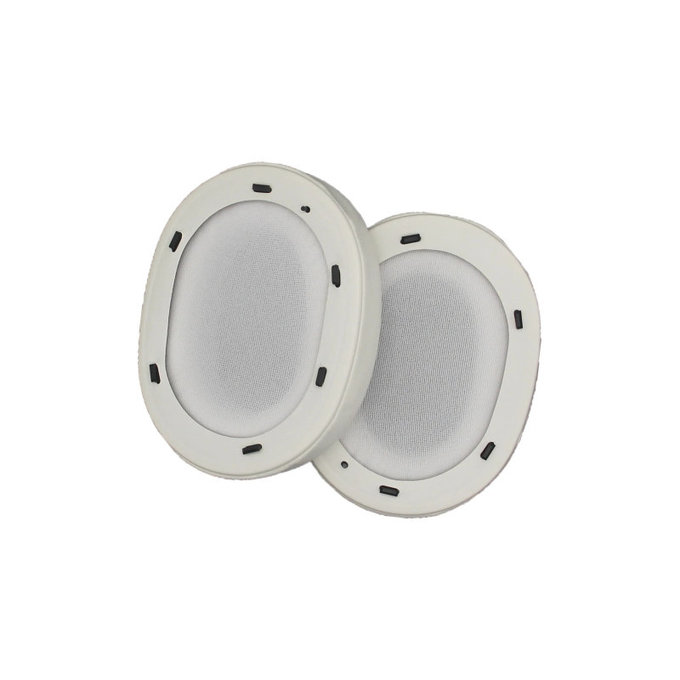 Cuscinetti auricolari di ricambio per Sony WH-ULT900N, Memory foam and PU leather, White, 1 paio