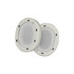Cuscinetti auricolari di ricambio per Sony WH-ULT900N, Memory foam and PU leather, White, 1 paio