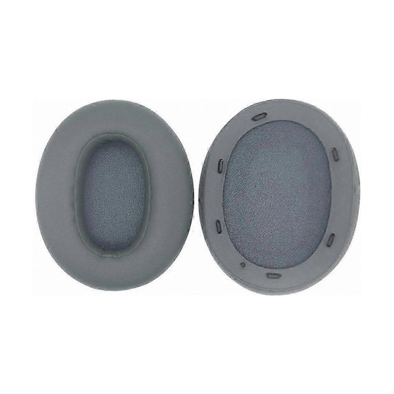 Cuscinetti auricolari di ricambio per Sony WH-ULT900N, Memory foam and PU leather, Grey, 1 paio