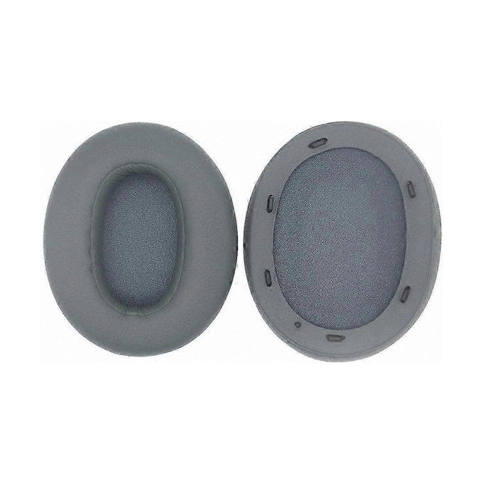 Cuscinetti auricolari di ricambio per Sony WH-ULT900N, Memory foam and PU leather, Grey, 1 paio