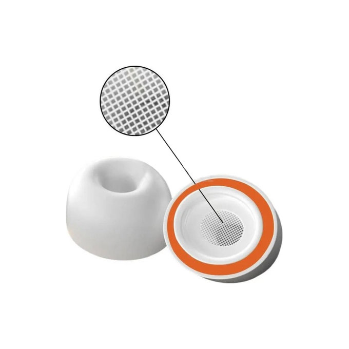 Gommini auricolari in silicone di ricambio per Apple AirPods 1, 2 Pro, M, Memory Foam, White