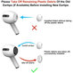 Gommini in silicone di ricambio per Apple AirPods Pro 3, set 3 pezzi (L, M, S), bianco
