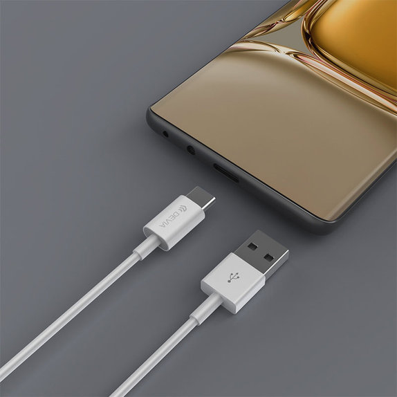 Cavo USB / USB-C Smart, 2.1A, 2m, White, Devia