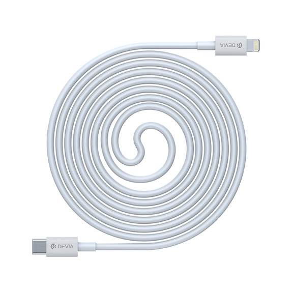 Cavo Lightning / USB-C Smart, PD 20W, 1m, White, Devia