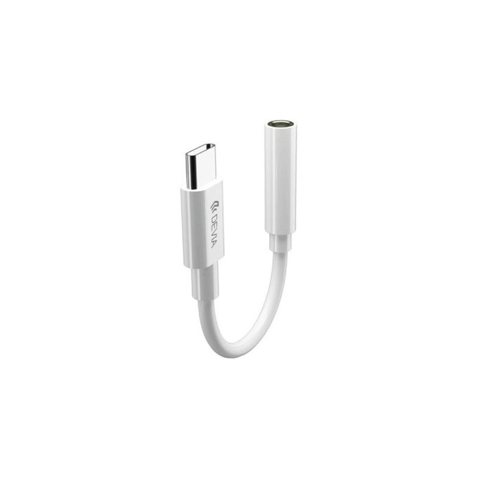 Adattatore Smart Jack 3,5mm / USB-C, White, Devia
