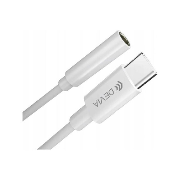 Adattatore Smart Jack 3,5mm / USB-C, White, Devia