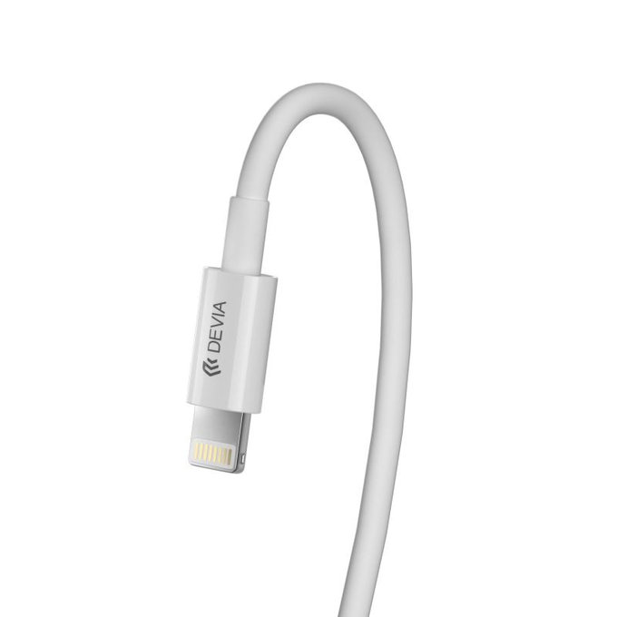 Cavo Lightning / USB-C Smart, PD 27W, 2m, White, Devia