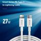 Cavo Lightning / USB-C Smart, PD 27W, 2m, White, Devia