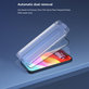 Vetro temperato FullCover con applicatore per iPhone 15 Pro, Devia