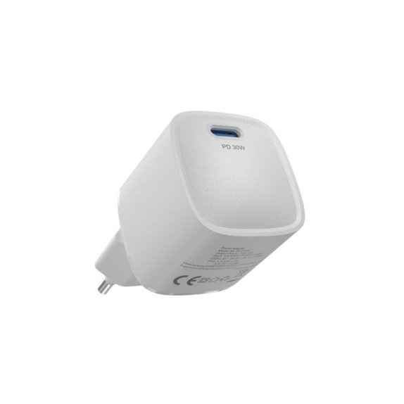 Adattatore di ricarica Mini USB-C, PD 30W, White, Devia