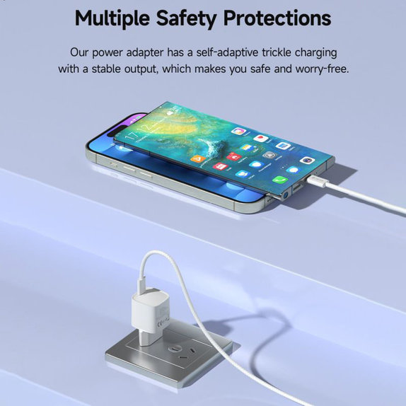 Adattatore di ricarica Mini USB-C, PD 30W, White, Devia