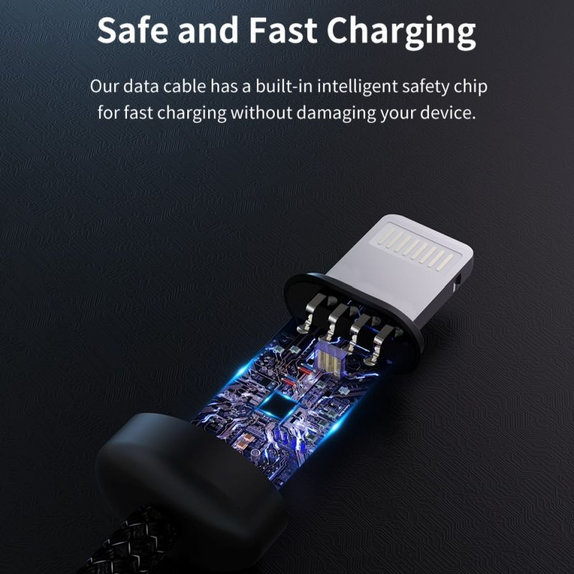 Cavo Lightning / USB Gracious, 2.4A, 2m, Black, Devia