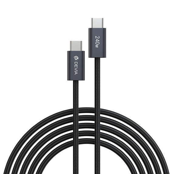 Cavo USB-C / USB-C Extreme Speed, PD 240W, 2m, Black, Devia