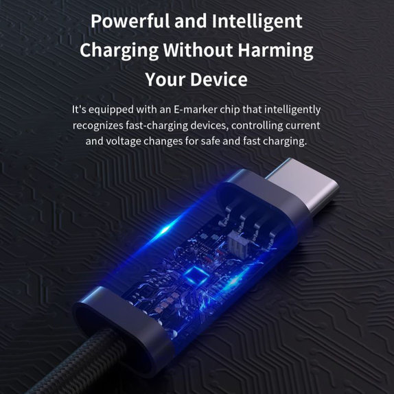 Cavo USB-C / USB-C Extreme Speed, PD 240W, 2m, Black, Devia