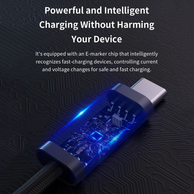 Cavo USB-C / USB-C Extreme Speed, PD 240W, 2m, Black, Devia