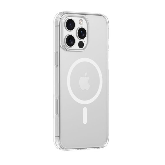 Custodia Clear con MagSafe per iPhone 16 Pro, Transparent, Devia
