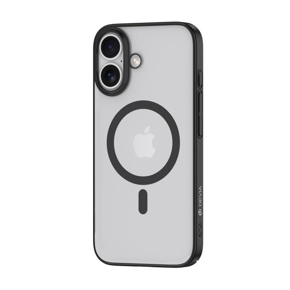 Custodia Glimmer con MagSafe per iPhone 16, Black, Devia