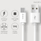 Cavo USB / USB-C Smart, 2.1A, 1m, White, Devia