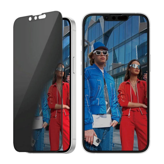 Vetro temperato UWF Privacy per iPhone 17e/16e/14/13/13 Pro, Nero, PanzerGlass