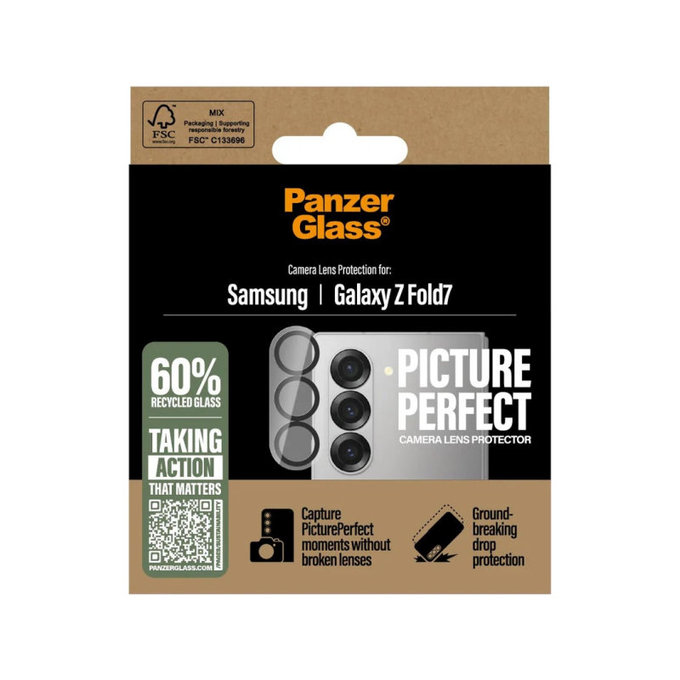 Protezione lente fotocamera PicturePerfect per Samsung Z Fold7, Nero, PanzerGlass
