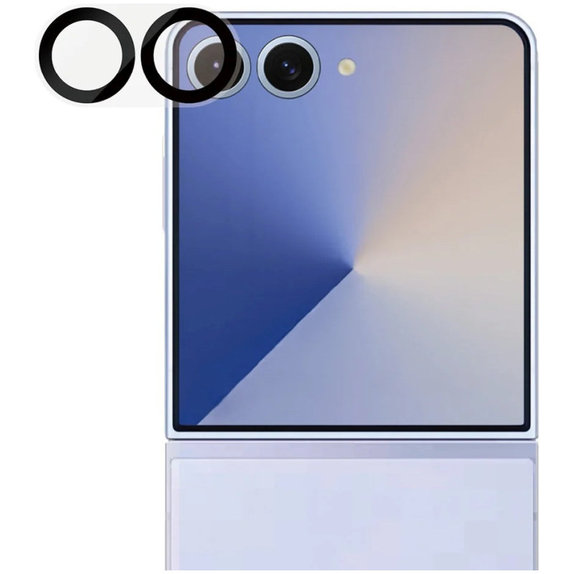 Protezione lente fotocamera PicturePerfect per Samsung Z Flip7, Nero, PanzerGlass